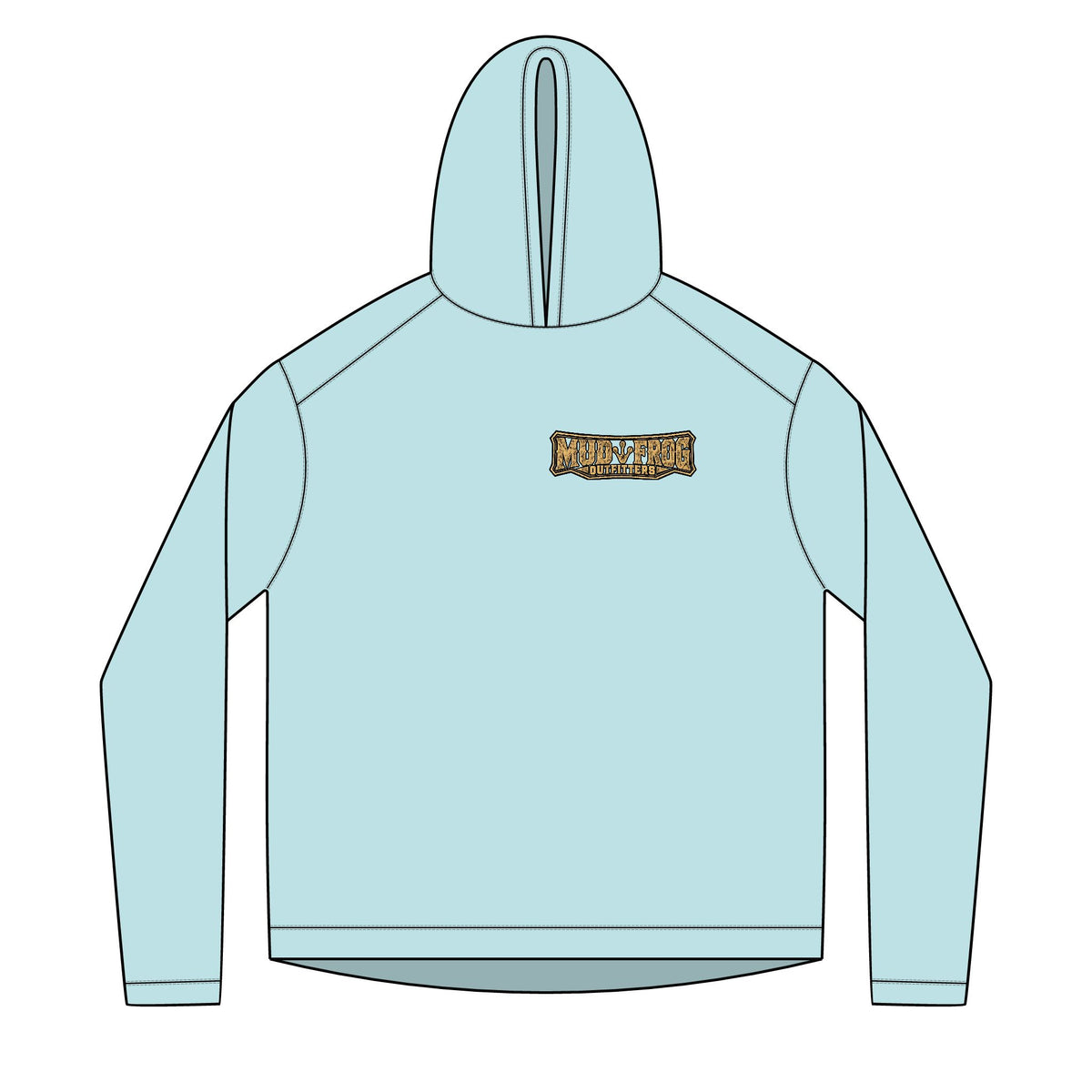 Mud Frog Outfitters logo Hoodie | Fishing Outdoor Apparel