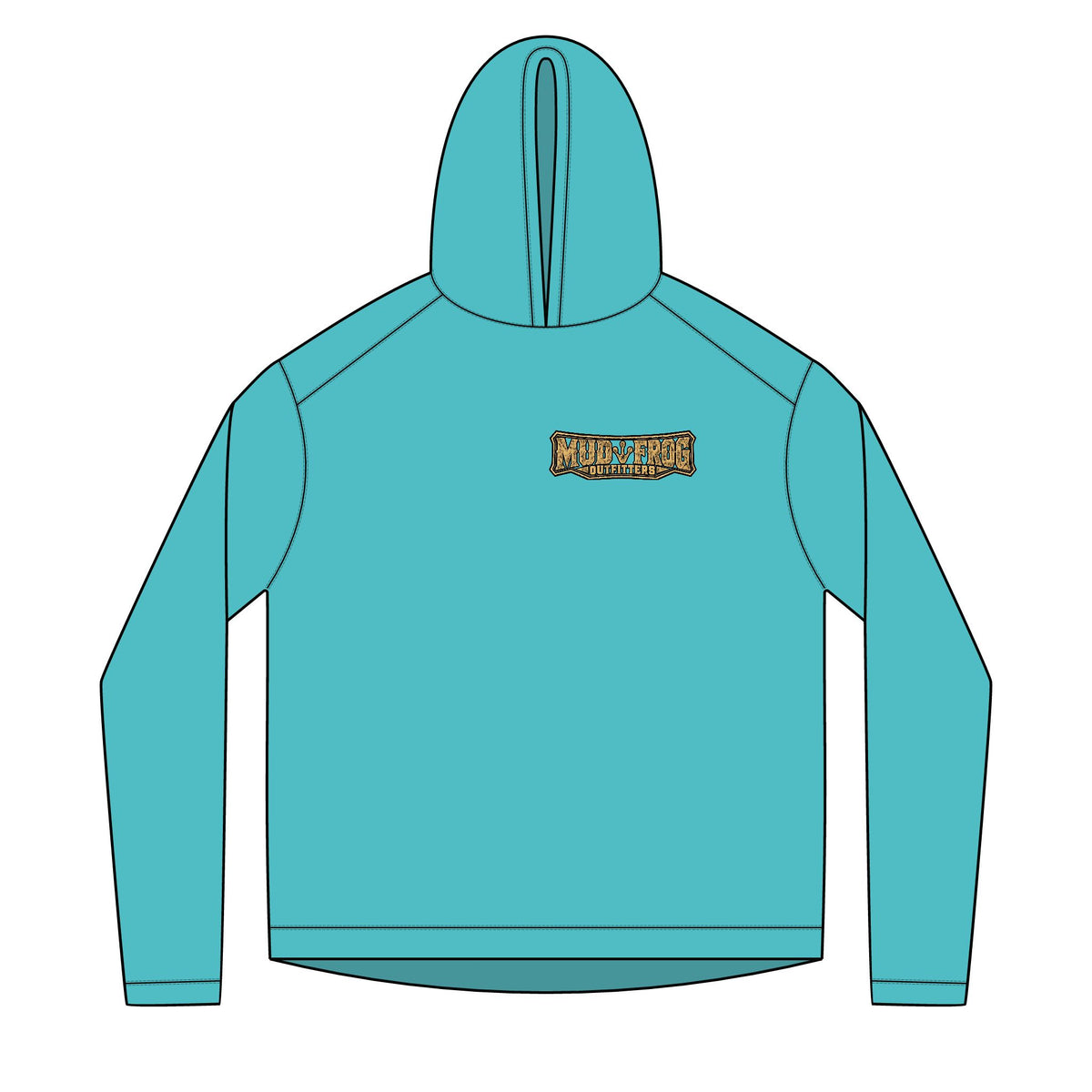 Mud Frog Outfitters logo Hoodie | Fishing Outdoor Apparel