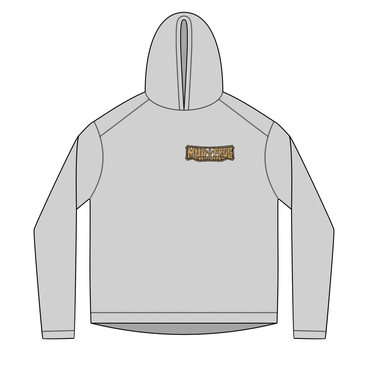 Mud Frog Outfitters logo Hoodie | Fishing Outdoor Apparel
