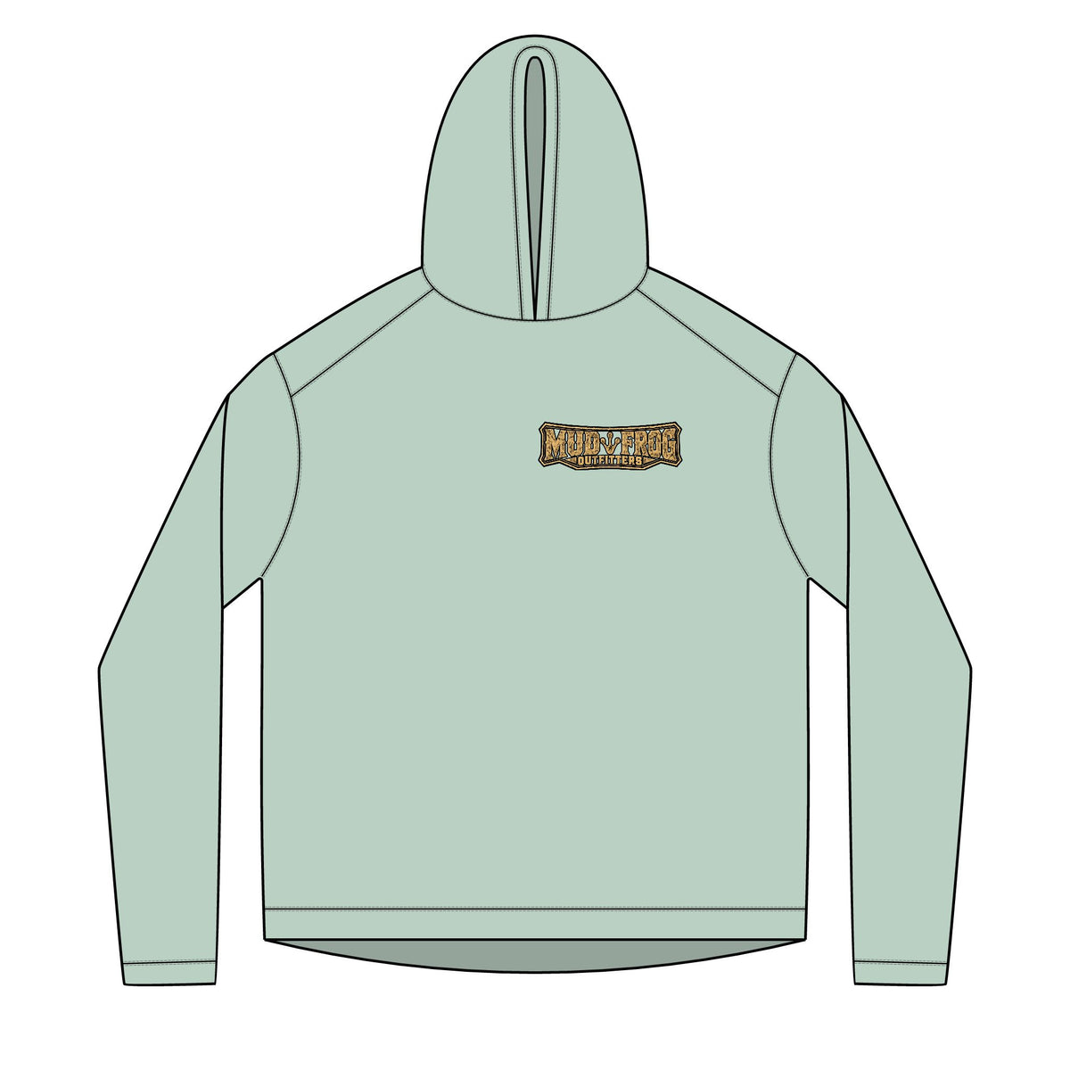 Mud Frog Outfitters logo Hoodie | Fishing Outdoor Apparel