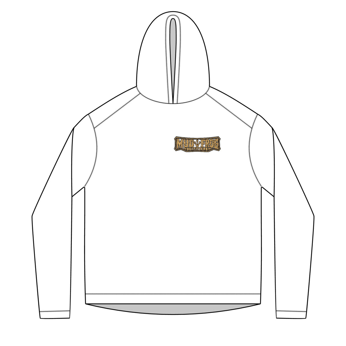 Mud Frog Outfitters logo Hoodie | Fishing Outdoor Apparel
