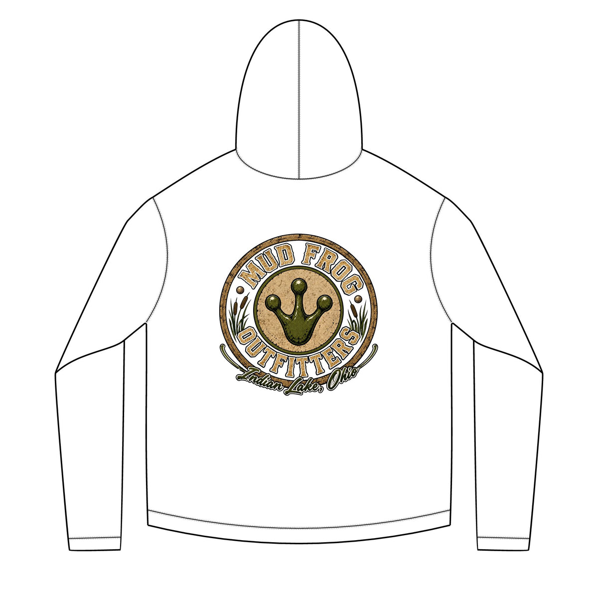 Mud Frog Outfitters logo Hoodie | Fishing Outdoor Apparel