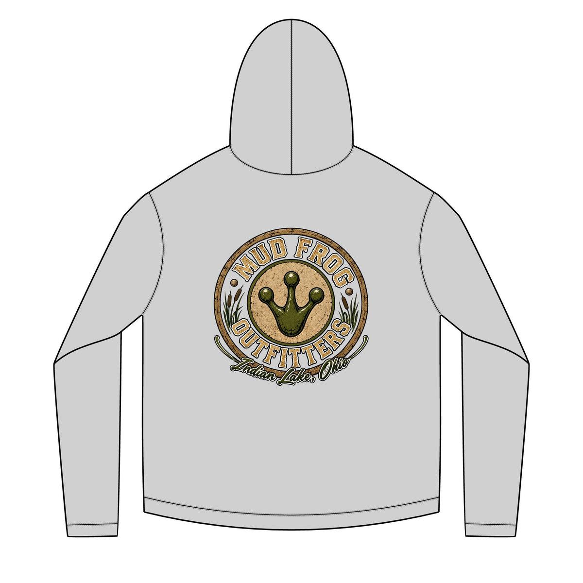 Mud Frog Outfitters logo Hoodie | Fishing Outdoor Apparel