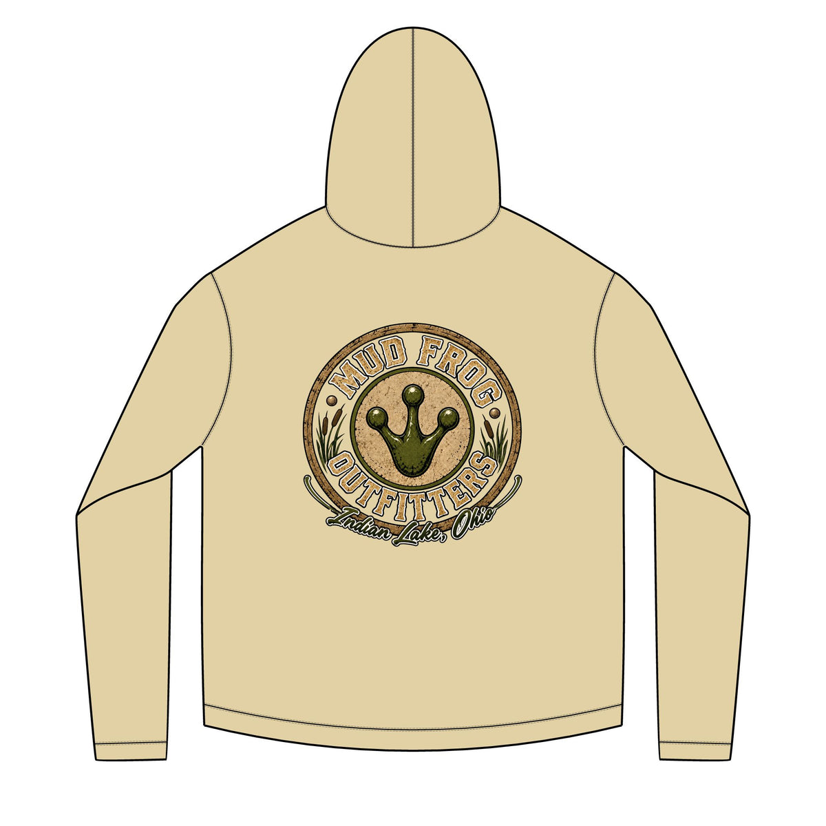 Mud Frog Outfitters logo Hoodie | Fishing Outdoor Apparel